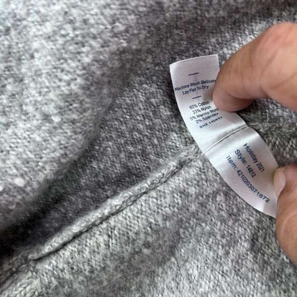 Marine Layer Cardigan Women L Quinn Duster Cardigan Frost Grey Open Long Soft - Picture 7 of 12